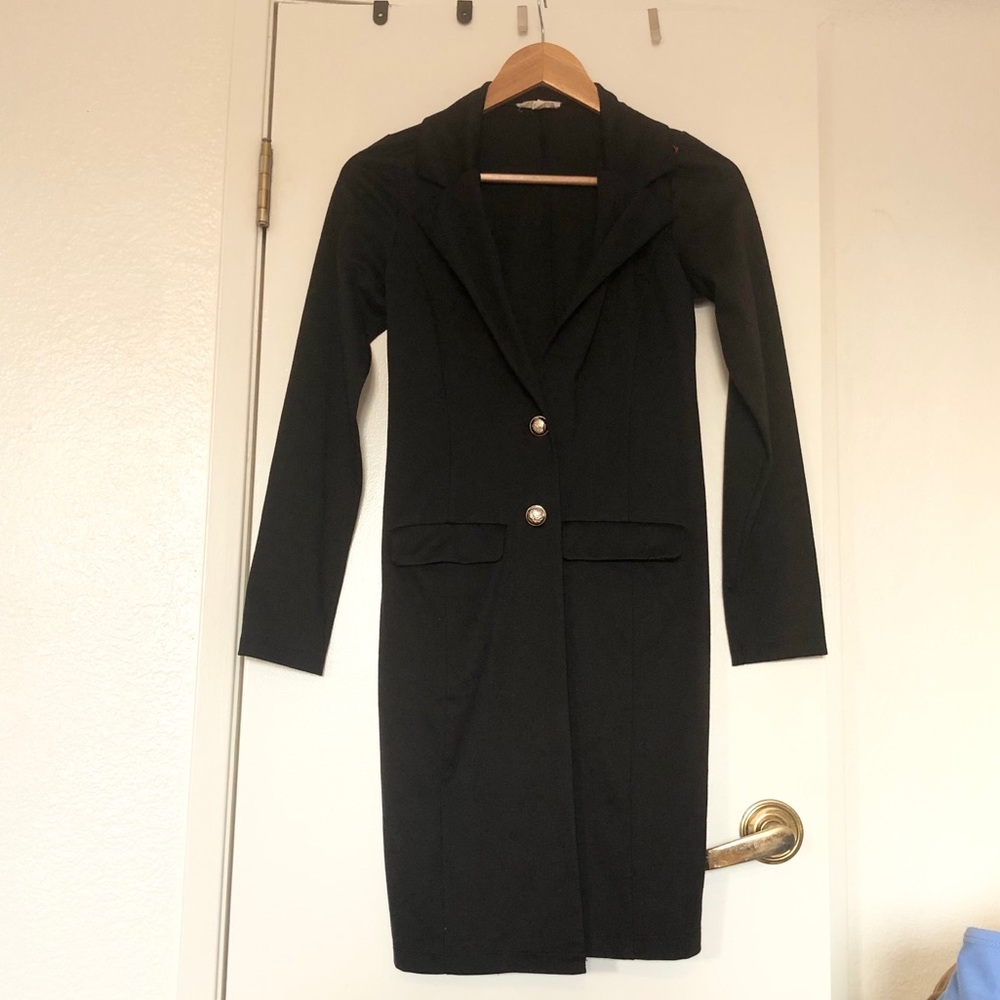 Chocolate Black Long Coat